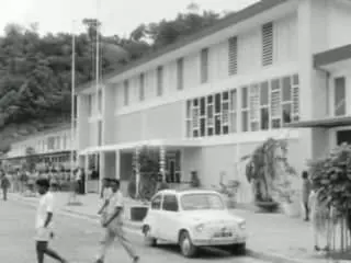 Farewell scenes in the New Guinea Council building and at Sentani shortly before the transfer to United Nations administration.