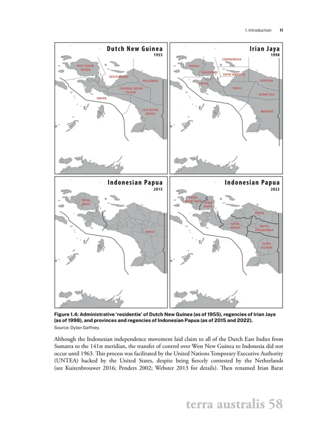 Administrative divisions in 1955, 1998, 2015 and 2022, Figure 1.4.